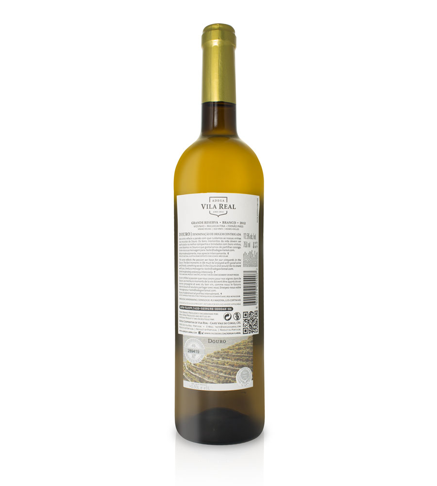 White Wine Vila Real Grande Reserva 2014 75cl Douro DOC ...